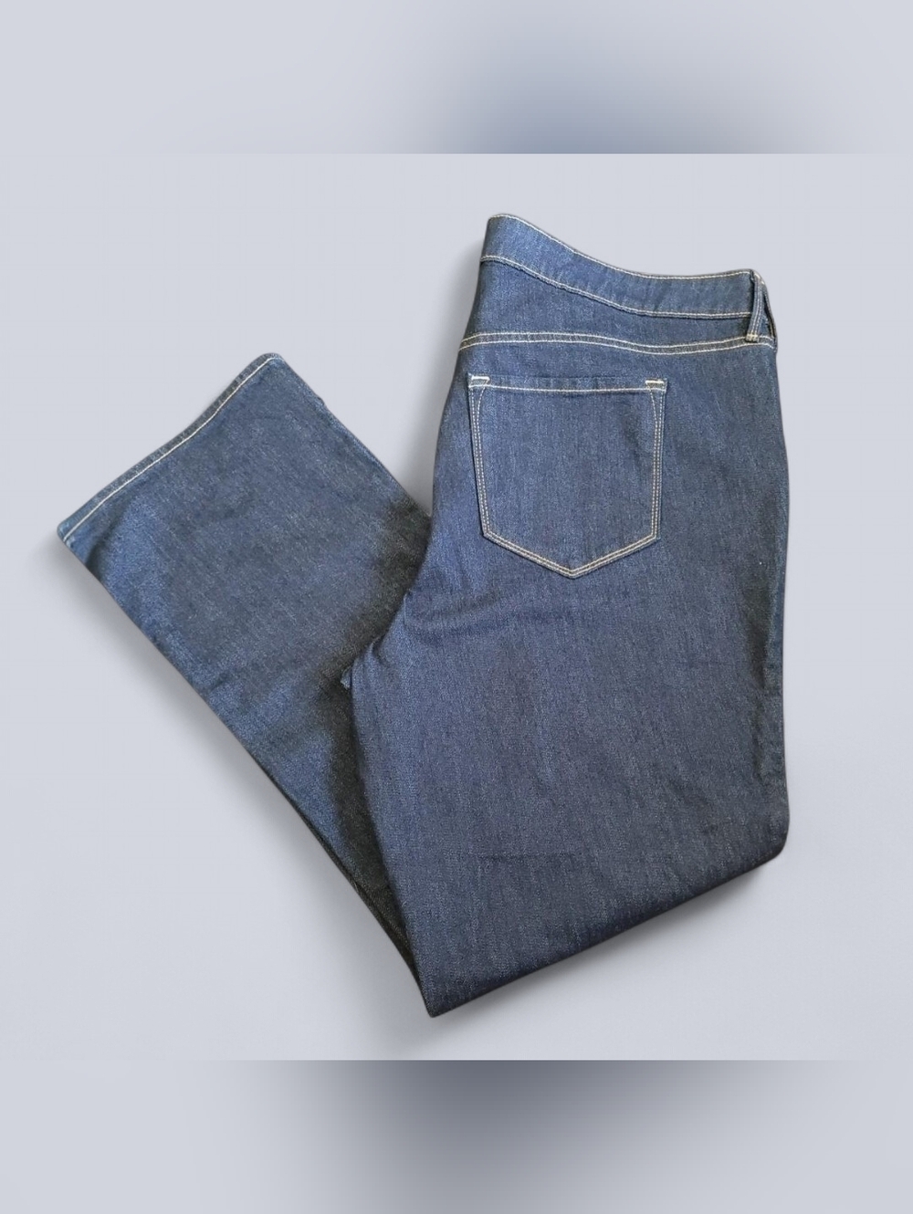 Old Navy NEW WOW Mid Rise Bootcut Jeans Womens 22 Plus Dark Wash Stretch NWT